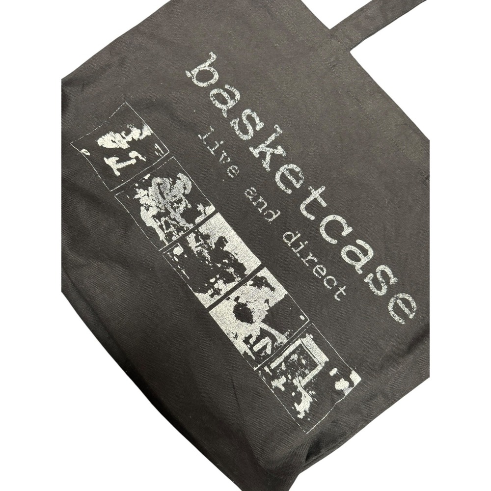 Basketcase "live and direct" Tote Bag Black OS Good Condition - Picture 2 of 3
